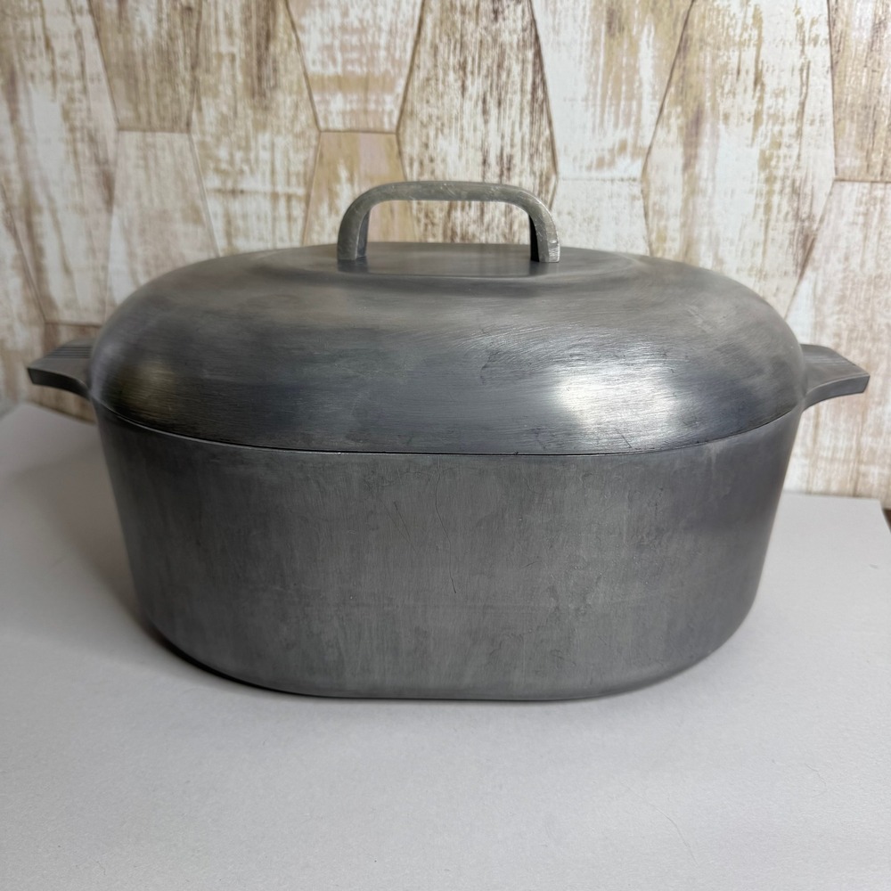Magnalite GHC 8 Quart 7.5 Liter Oval Roaster Pan with Lid 4265 Made in USA